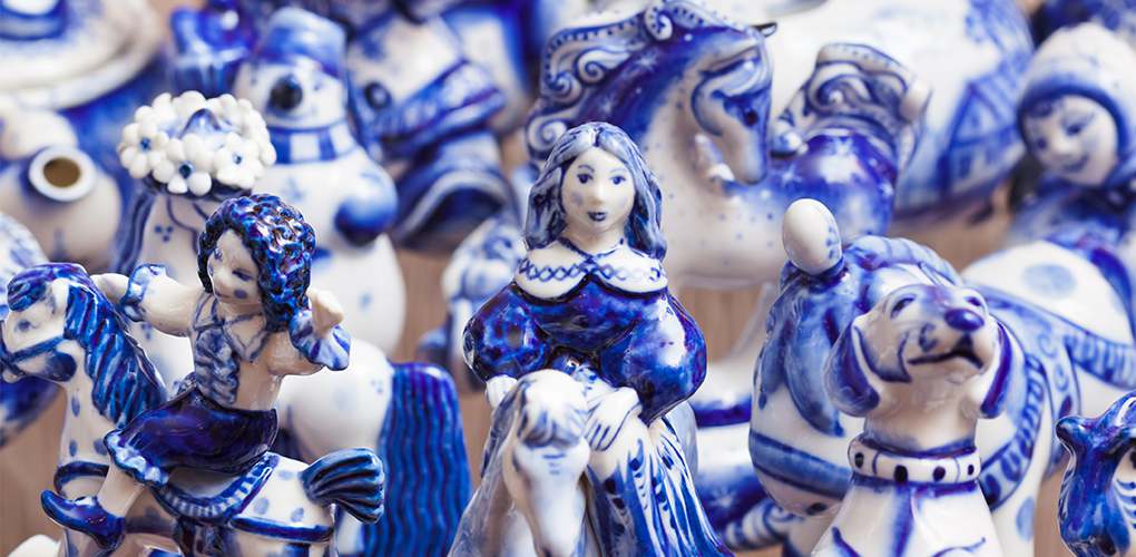 Посуда Гжели 18-19 века. Оценка гжели онлайн